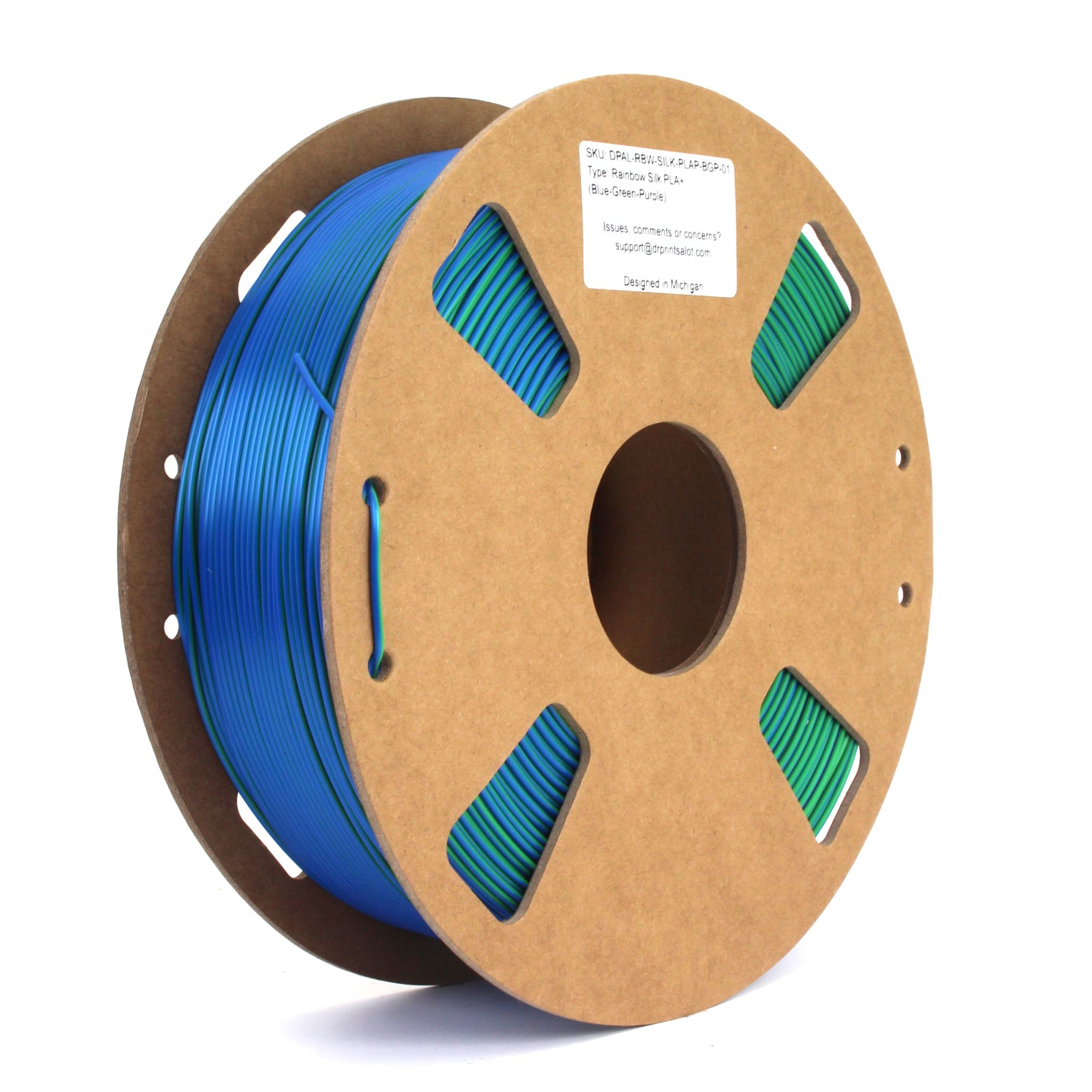 DRPRINTSALOT Rainbow Silk PLA+ Premium Quality 3D Printer Filament, 1 KG Spool