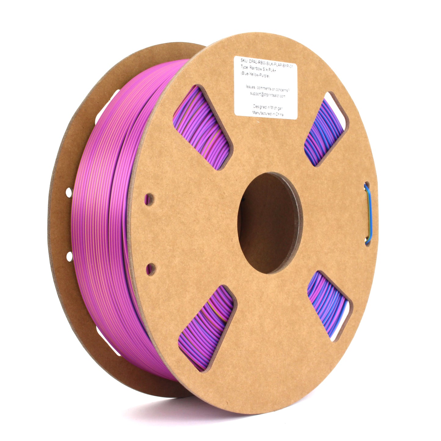 DRPRINTSALOT Rainbow Silk PLA+ Premium Quality 3D Printer Filament, 1 KG Spool
