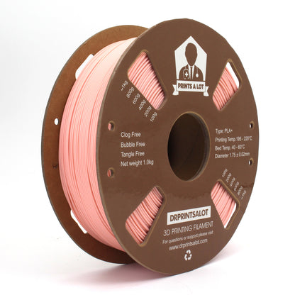 DrPrintsALot filament spool in matte PLA+ for precision