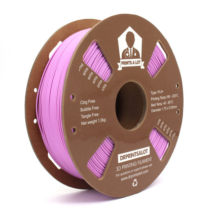 DrPrintsALot filament spool in matte PLA+ for precision